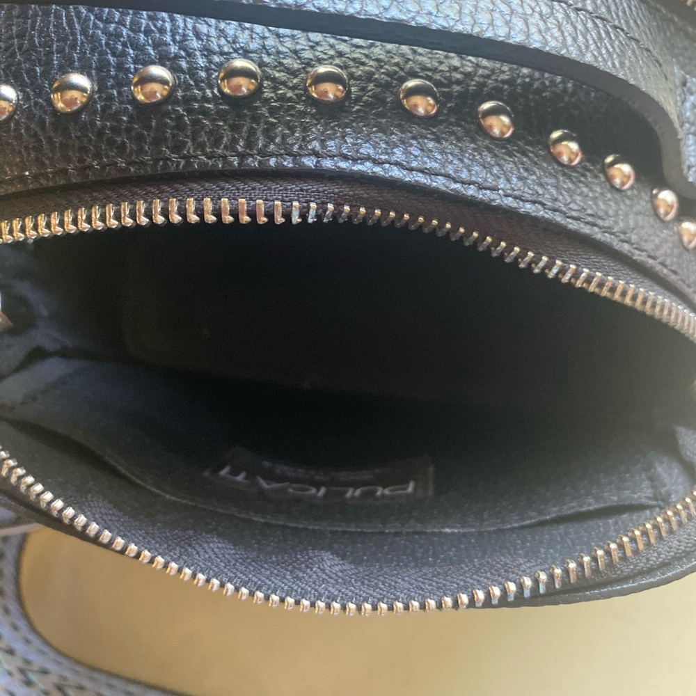 EUC PULICATI genuine leather made in Italy black crossbody/ hand bag - Picture 7 of 16